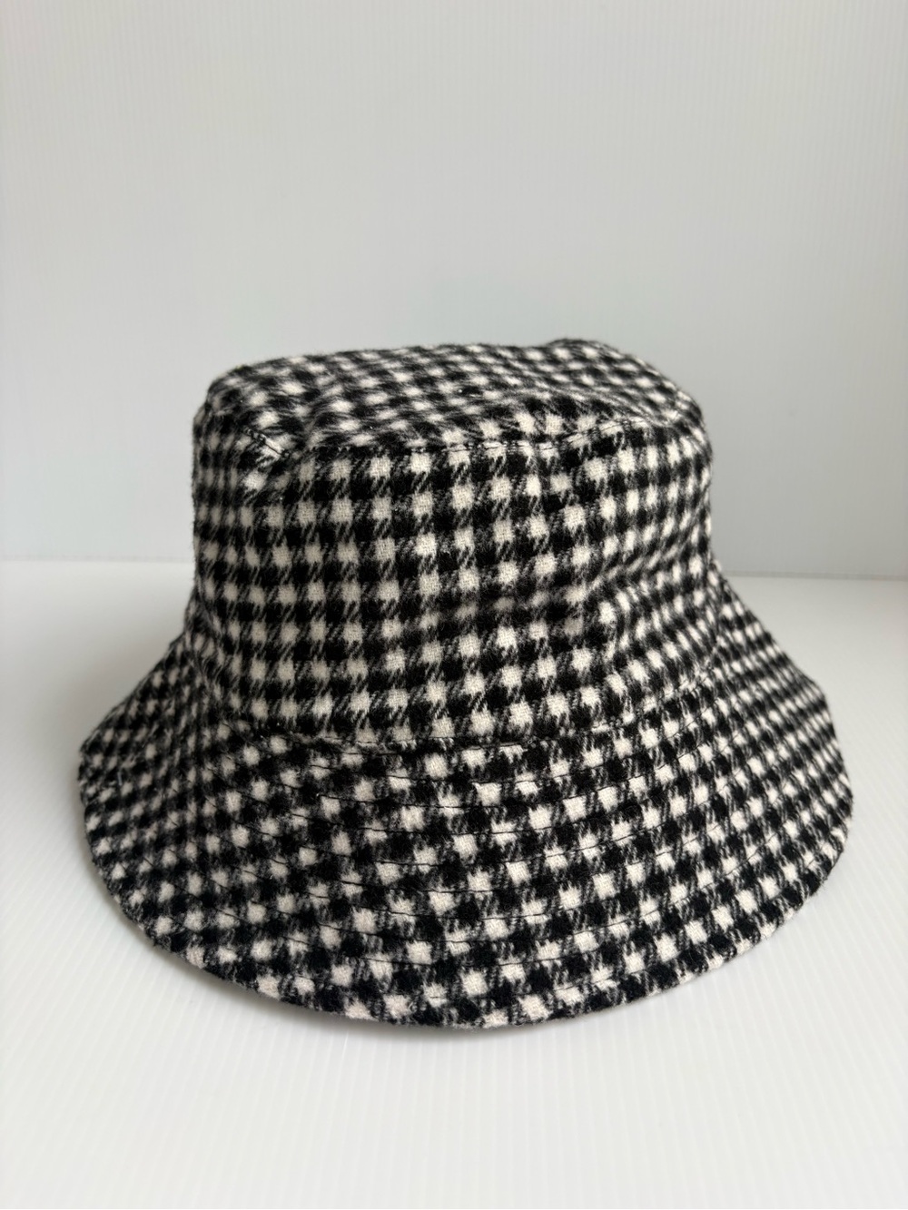 Primark Black & White Houndstooth Kids Bucket Hat NWT